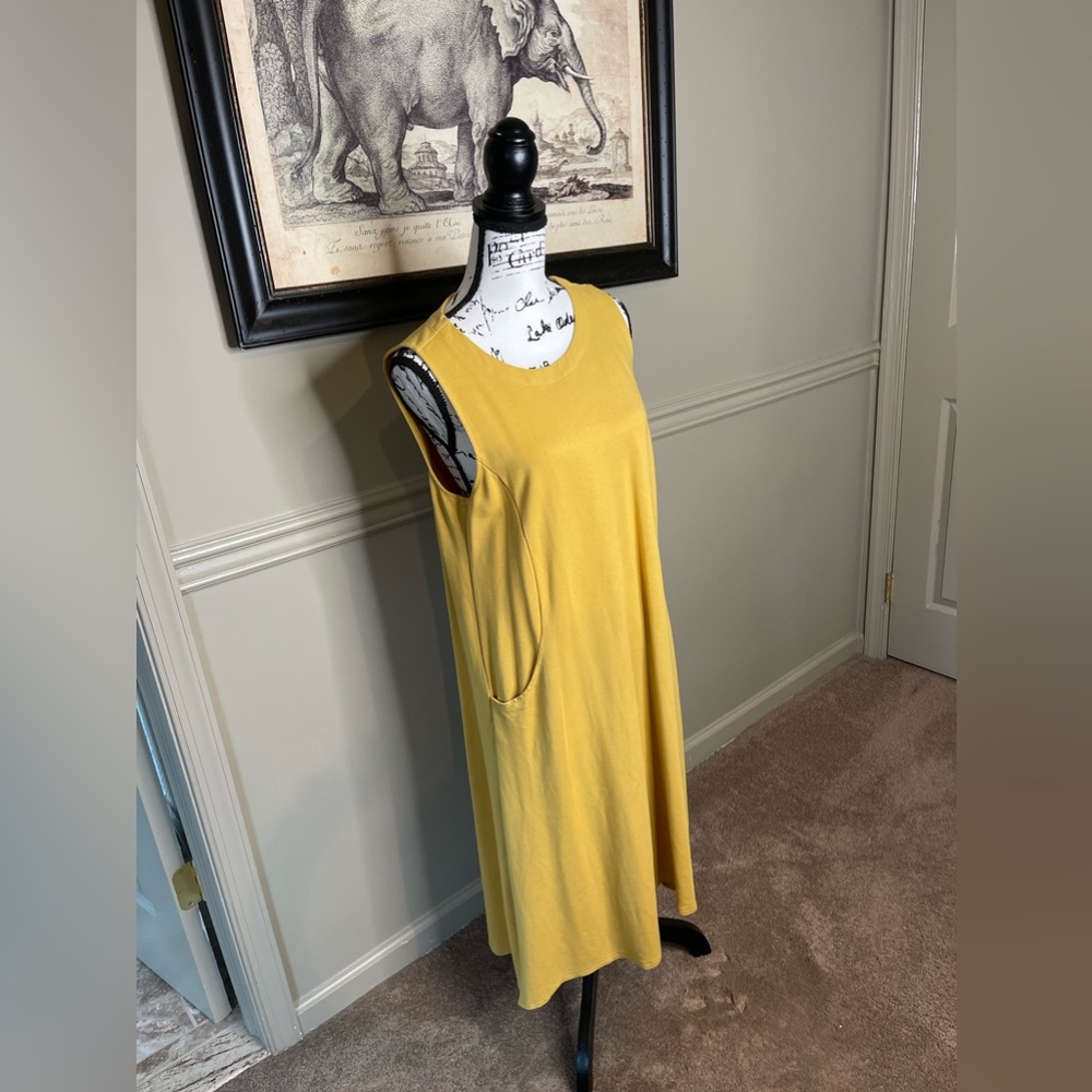 JJill yellow pocketed dress